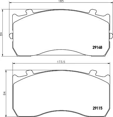 29148 brake pad